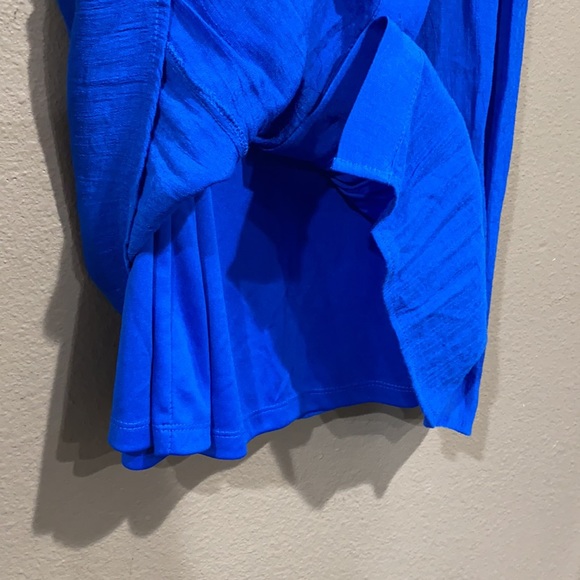 FEVER Blue sleeveless womens Tank blouse top button up with cami size small - Picture 3 of 7